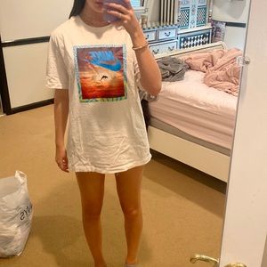 Nike white mens t shirt size large